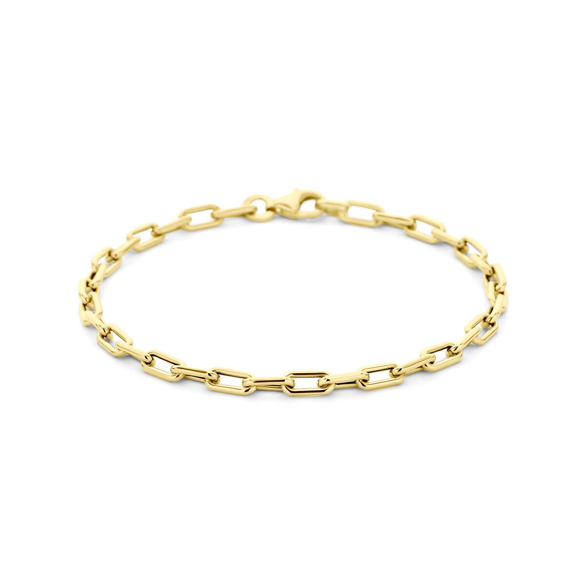 9k gelbgoldene Ankerarmband mit ovalen Gliedern
