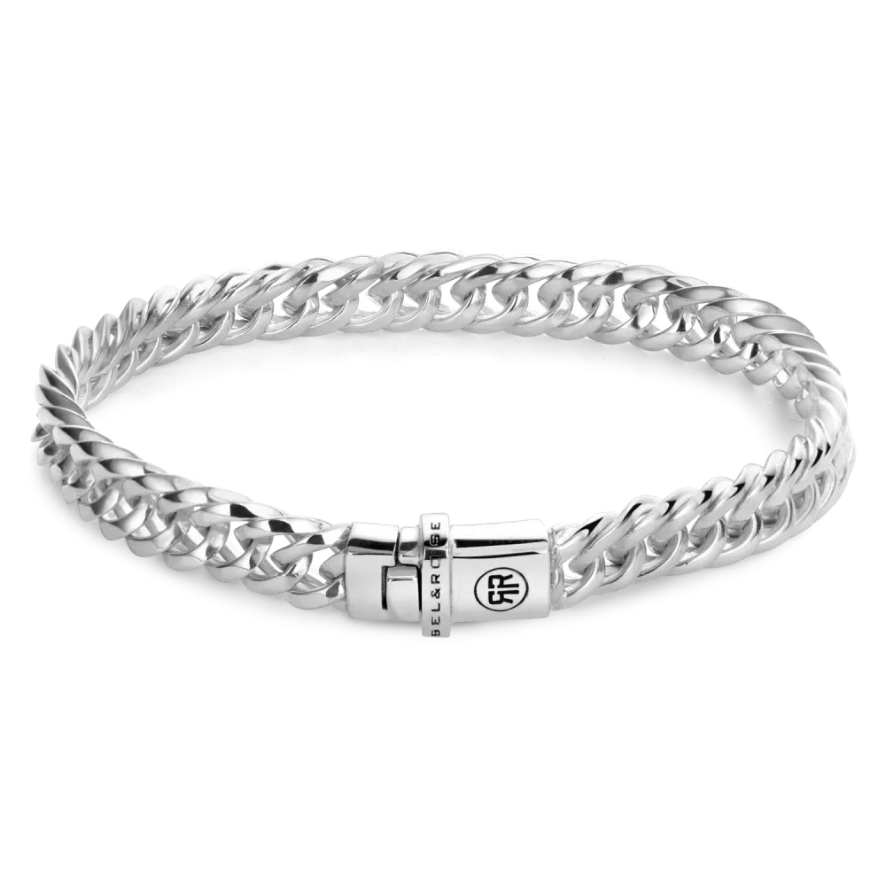 Armband aus 925 Silber mit geflochtenem Design und sicherem Verschluss