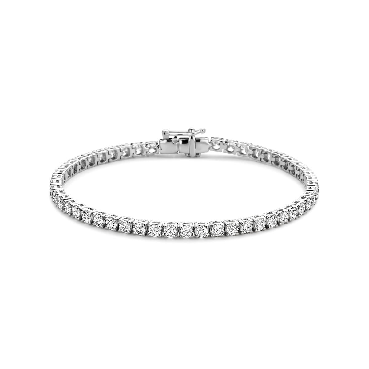 Tennisarmband aus 14k Weißgold mit 5.00ct lab-grown Diamanten