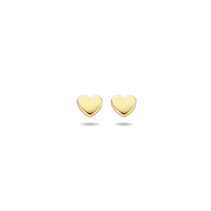 Ohrstecker Herz 14K Gelbgold