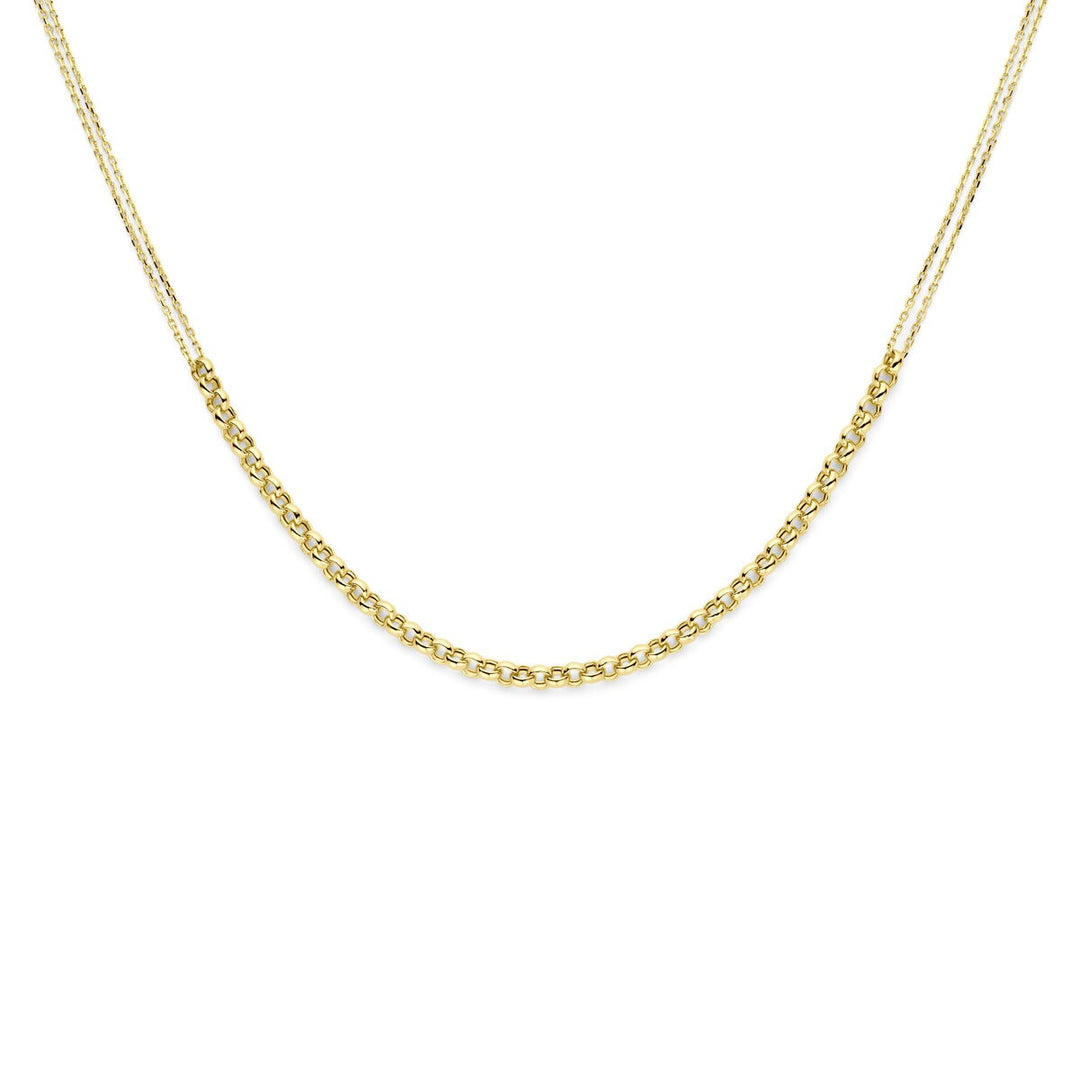 Halskette 41 + 3 cm 14K Gelbgold