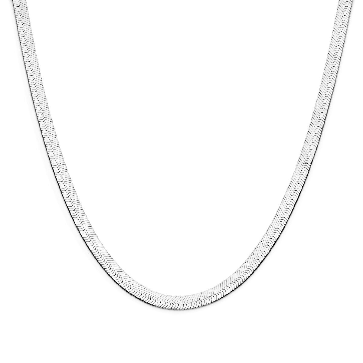 Gerhodineertes Collier aus Silber mit Omega-Schaltung, glänzende Oberfläche und geschmeidige Form