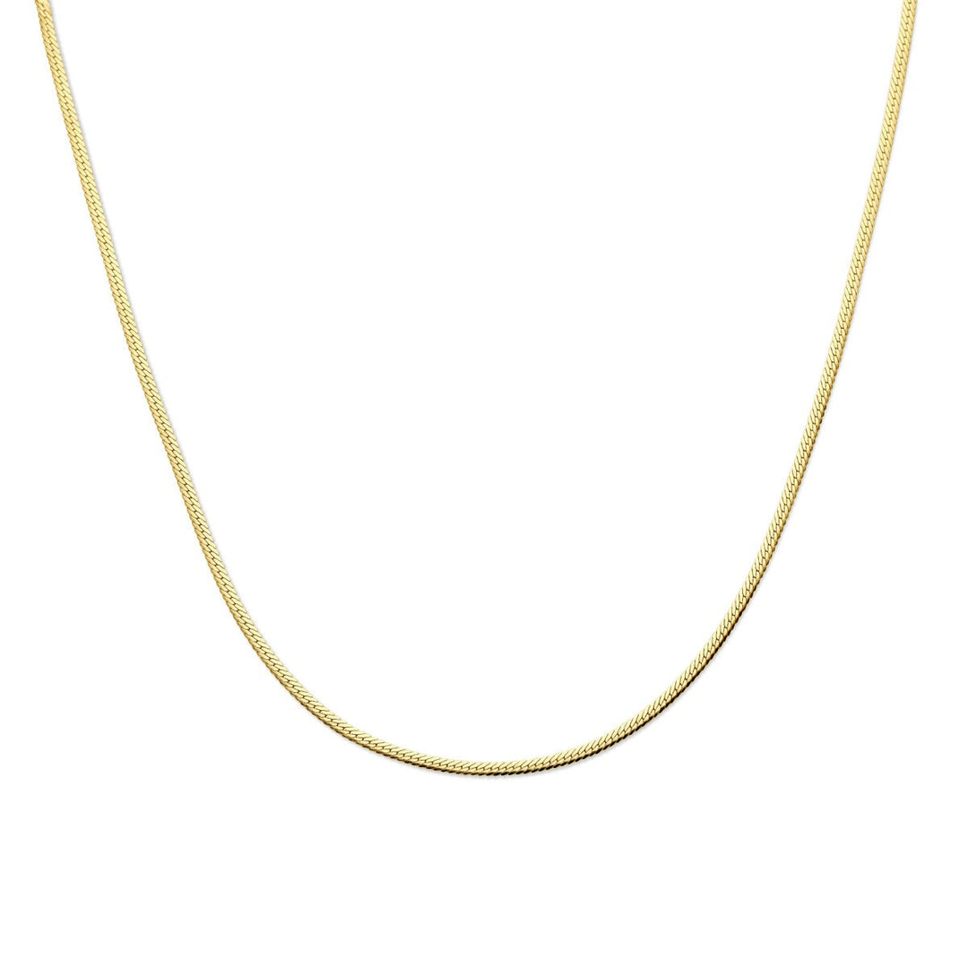 Verguld zilveren gourmette collier – Dames Kettingen
