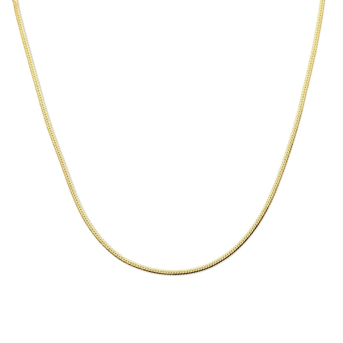Vergoldete Silber Gourmette-Kette mit feiner, glatter Oberfläche