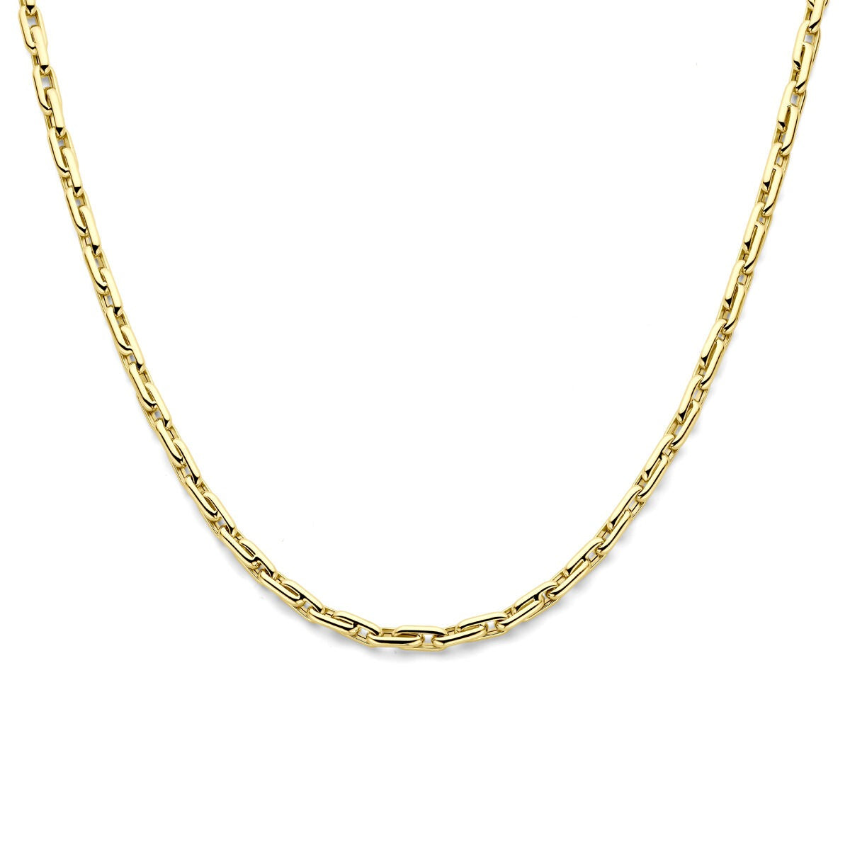 14k Gelbgoldenes Collier mit Ankerkettengliedern