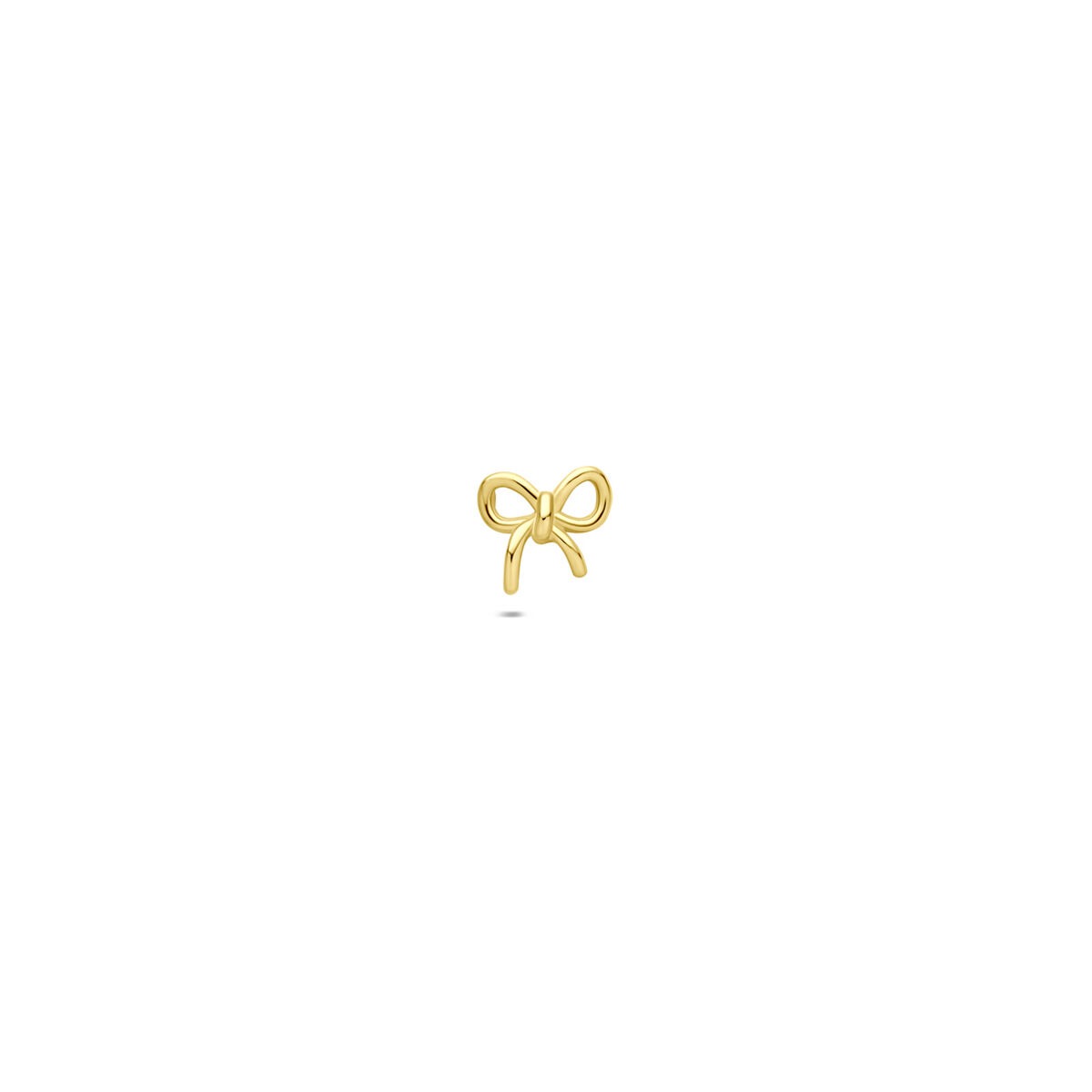 Piercing in Form einer Schleife aus 9-karätigem Gold
