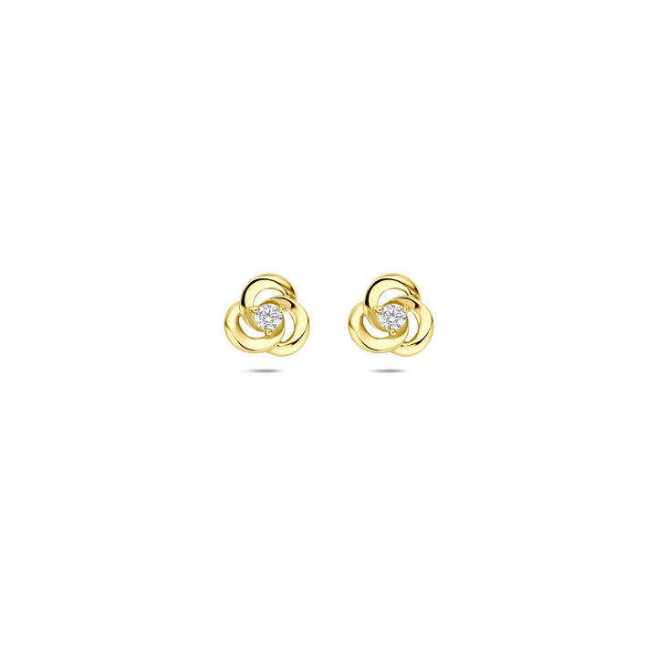 Ohrstecker Zirkonia 14K Gelbgold 