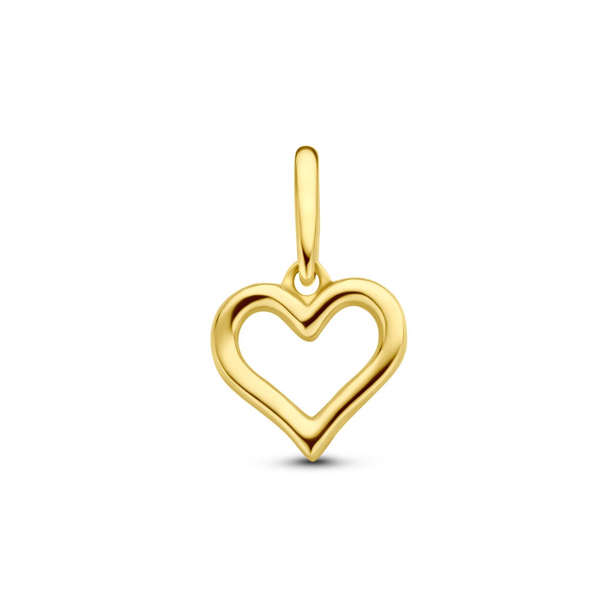 Hänger aus 14k Gelbgold in Herzform mit offenem Design