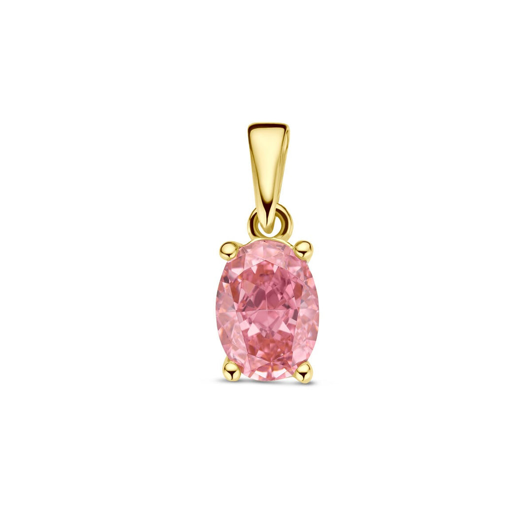 Anhänger Padparadscha-Zirkonia 14K Gelbgold