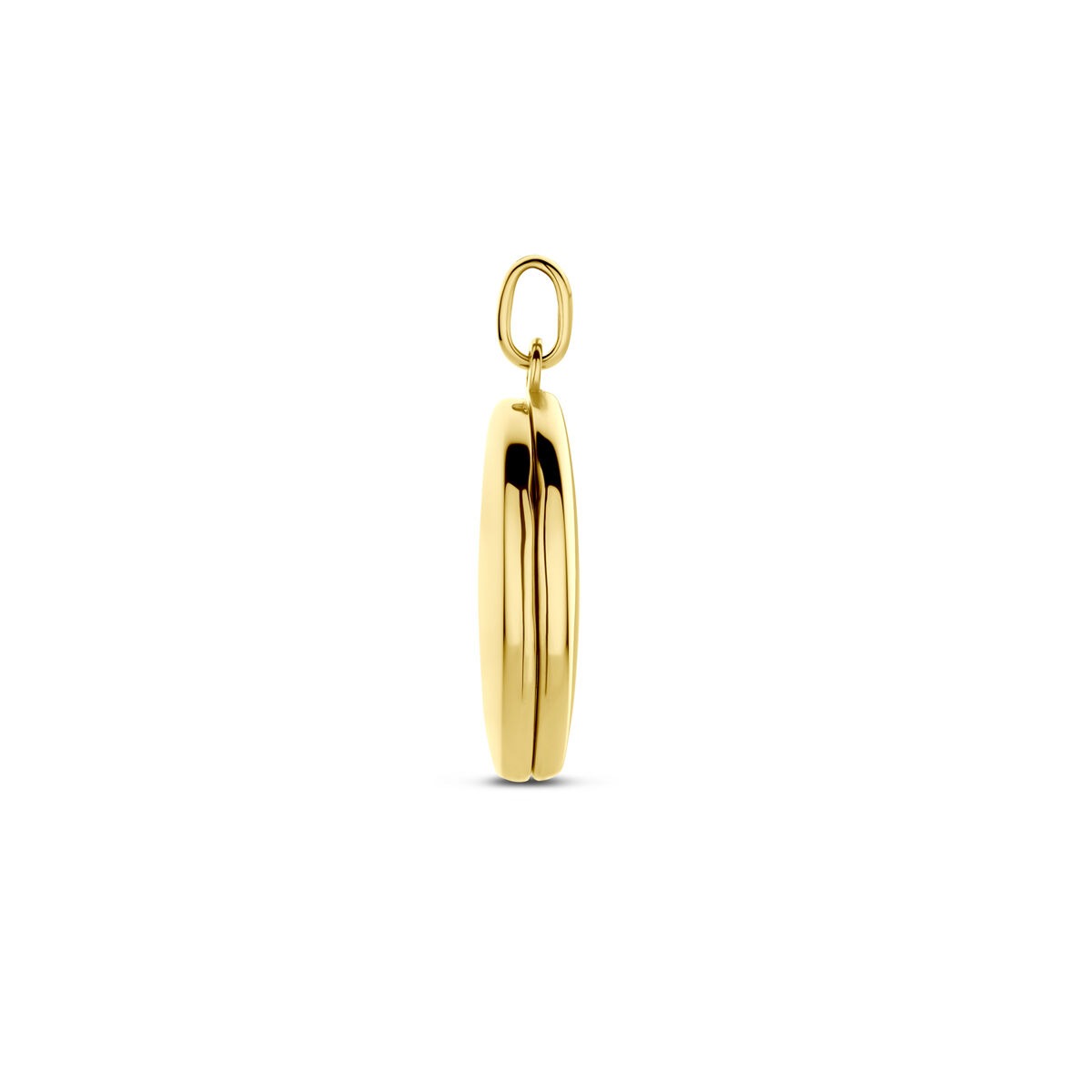 Goldmedaillon Damen – 14k Gelbgold, ovales Design