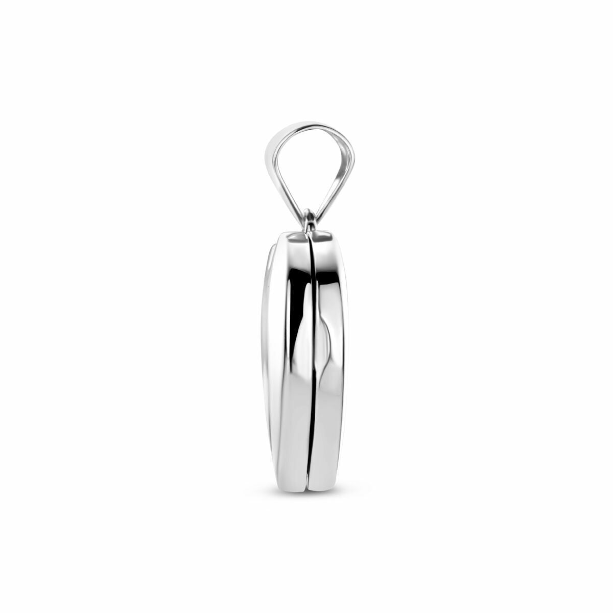 Silbernes herzförmiges Medaillon 15,5 mm