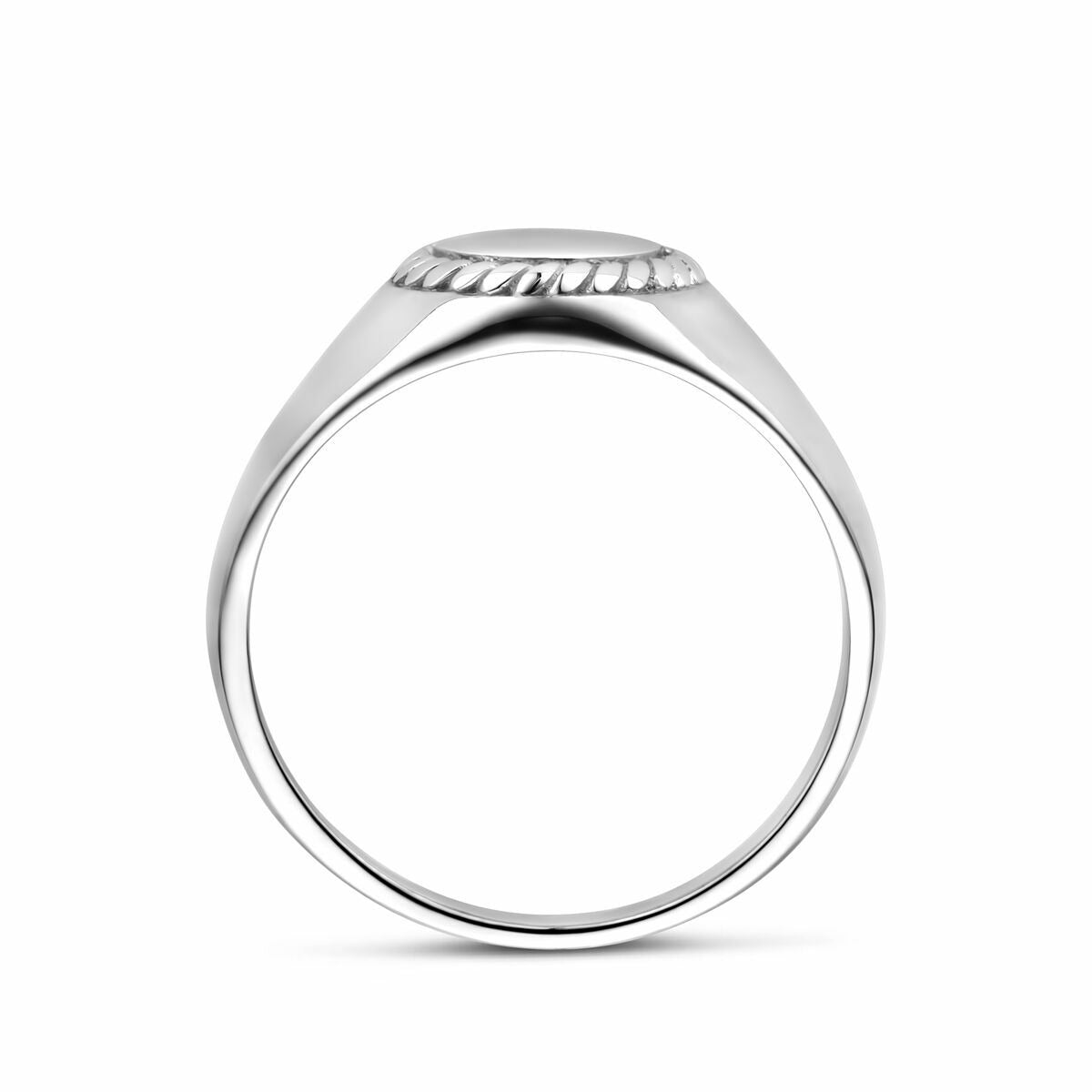 Damen-Siegelring Silber – rhodiniertes 925er Silber