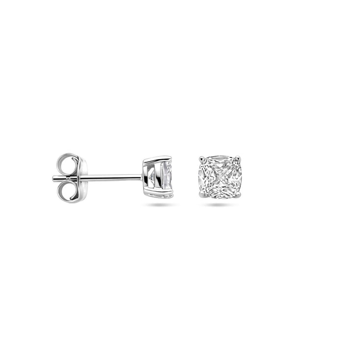 Ohrstecker Zirkonia Silber rhodiniert