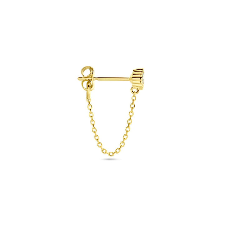 Ohrstecker Zirkonia pro Stück 14K Gelbgold