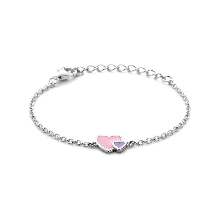 Armband Herzen 11 + 3 cm Silber rhodiniert