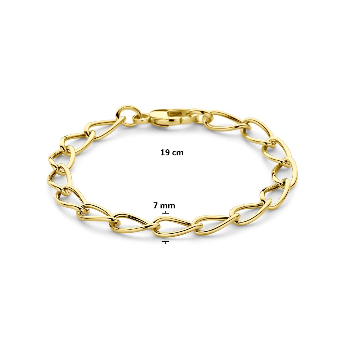 14 Karat Gelbgold Ankerarmband 19 cm