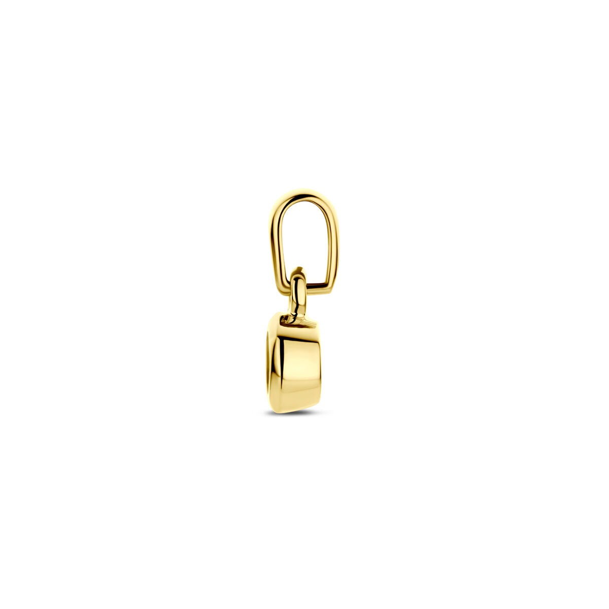 14 Karat Gelbgoldanhänger mit Zirkonia – 11 mm