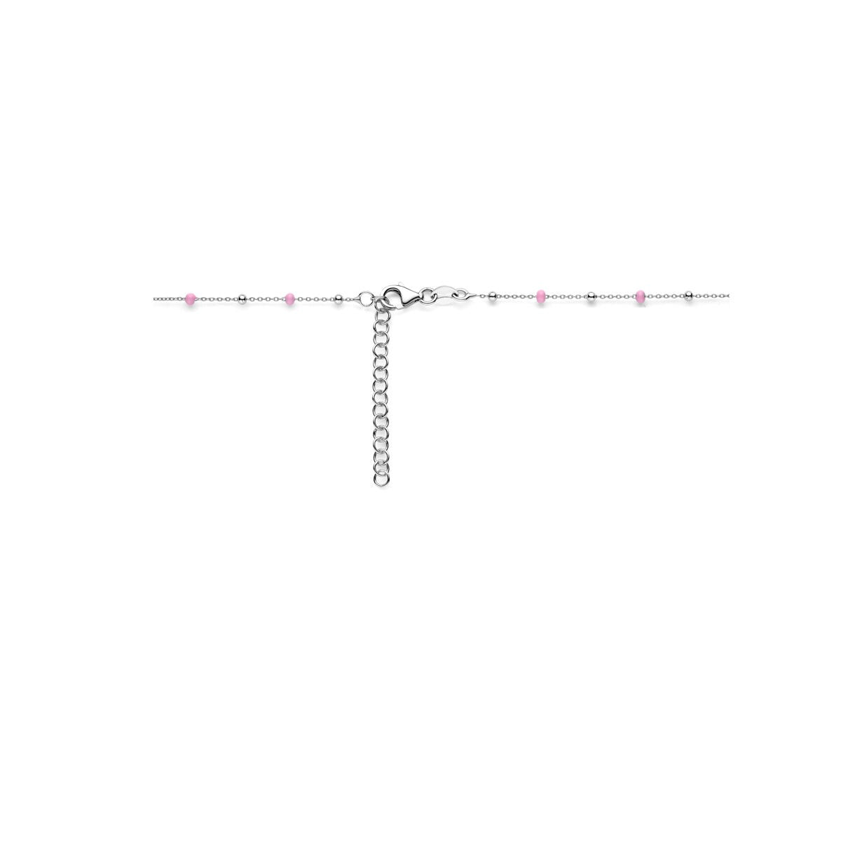 Silberkette mit Herz – Rhodiniertes Kindercollier 36 + 4 cm