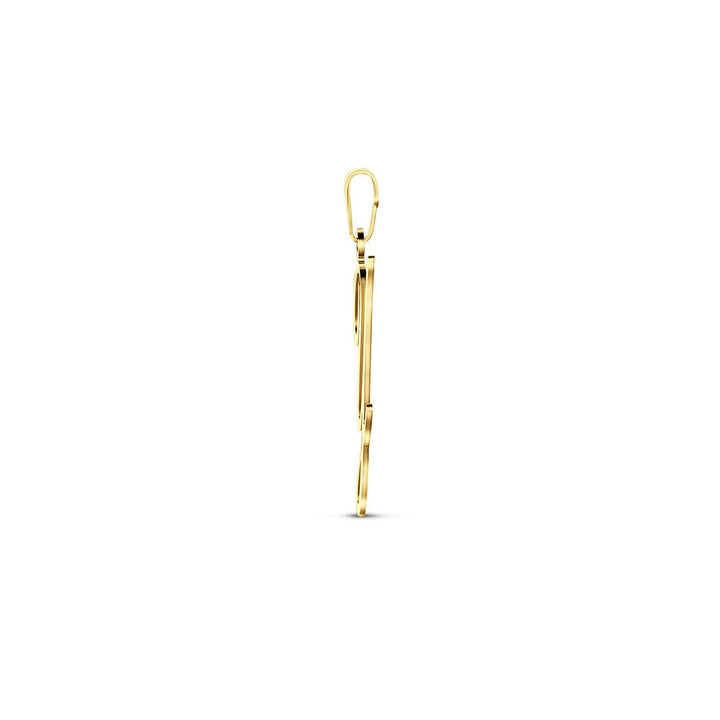 14k Geelgouden hanger lettervorm
