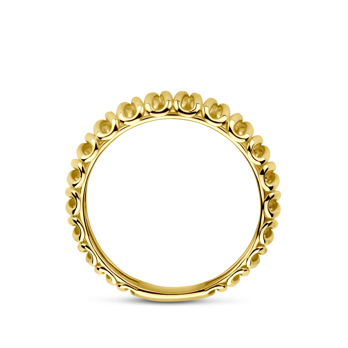 14k Gelbgoldring – 6mm breit