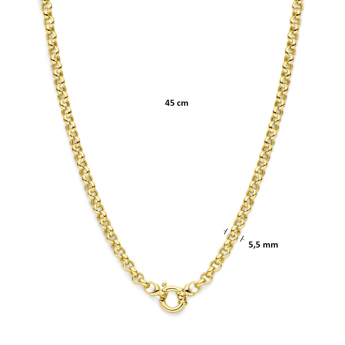 Gouden Jasseron-Kette – 14 K, 5,5 mm
