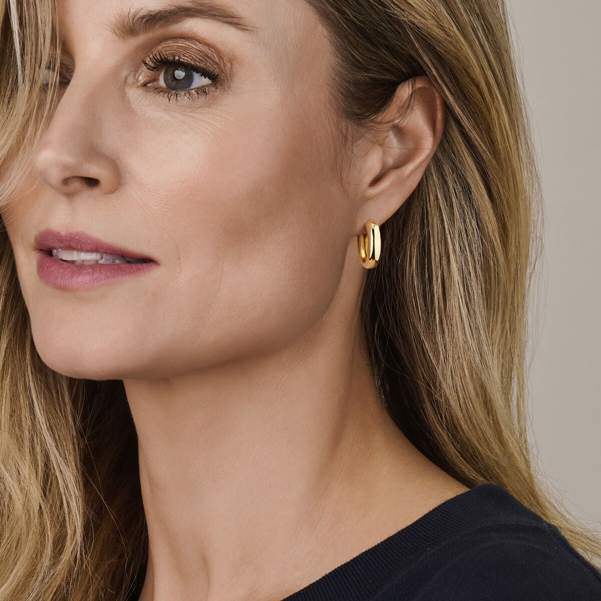 Vergoldete Klappcreolen