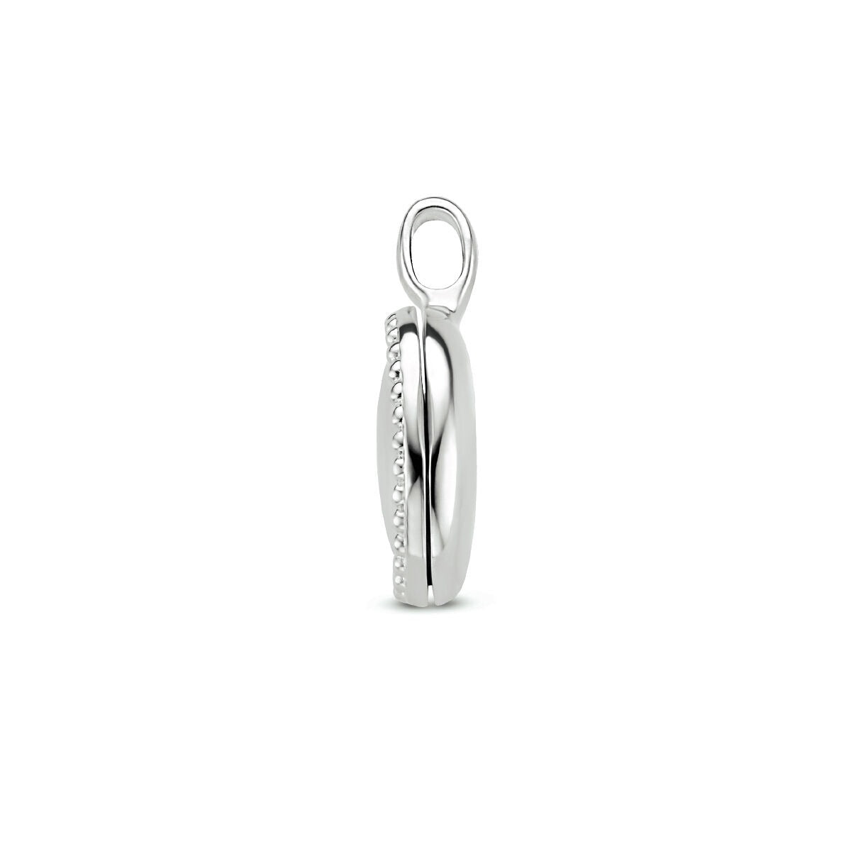 Silberne Kette mit Anhänger Medaillon Oval