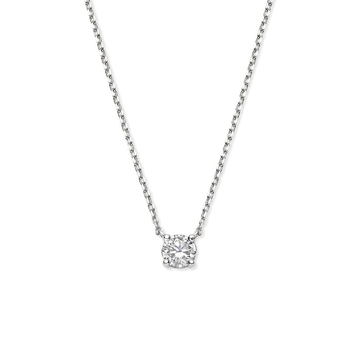 Zirkonia-Halskette 40 - 42 - 44 cm 14K Weißgold