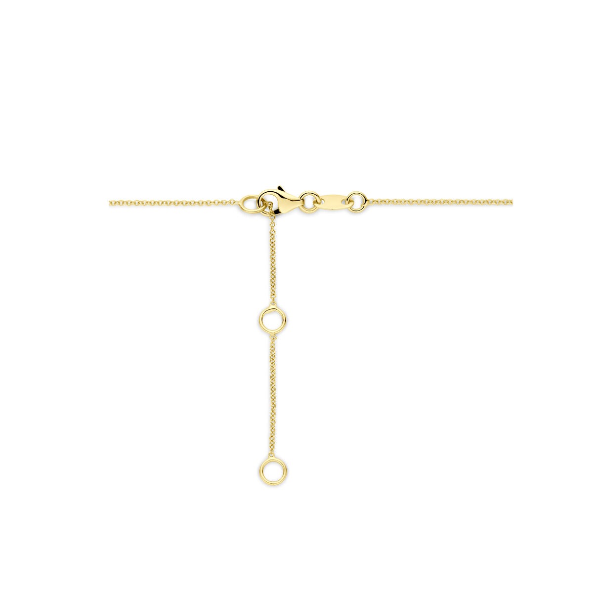 14 Karat Gelbgoldcollier mit Diamant – raffinierter Glanz in zeitlosem Design