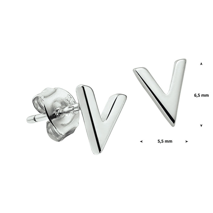 Silber rhodinierte Ohrstecker