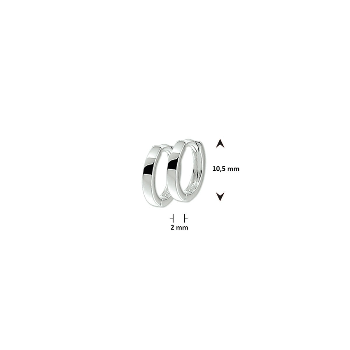 925 Sterling Silber Klappcreolen für Damen
