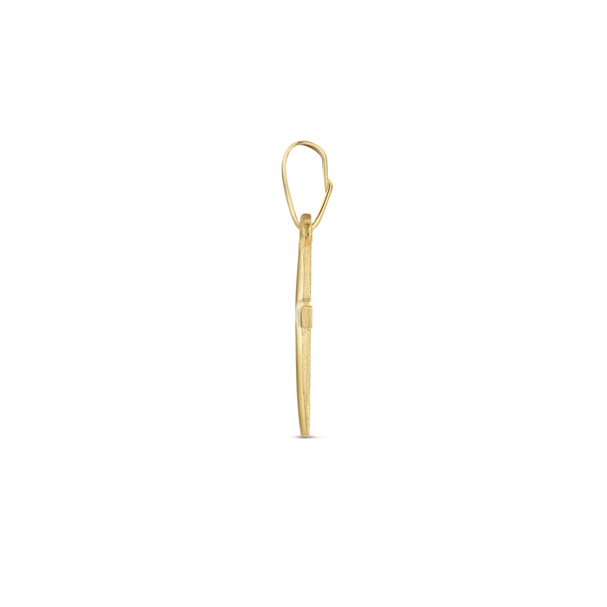 14k Gelbgold Kreuzanhänger – Zeitloses Symbol des Glaubens