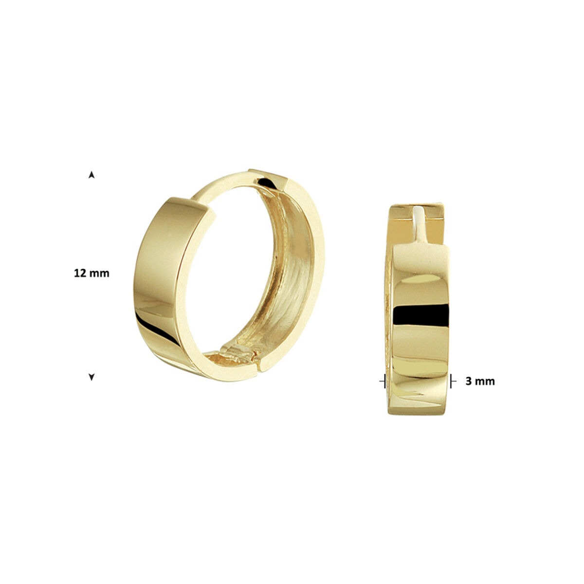 9 Karat Gelbgold Klappcreolen – raffiniert und zeitlos