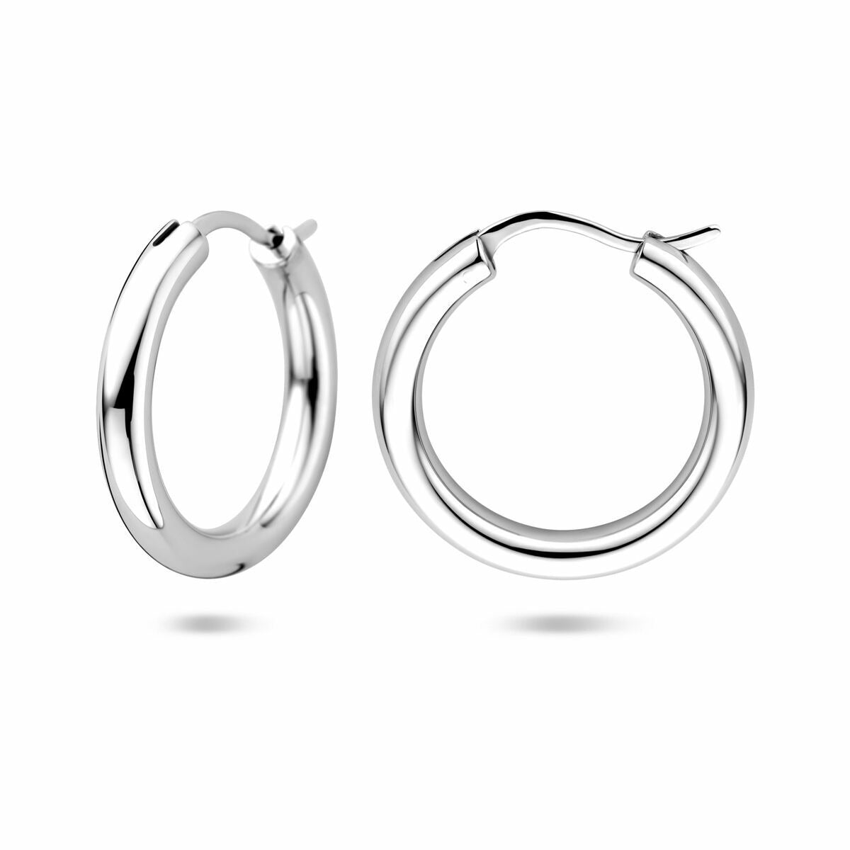 Silberne Ohrringe 925 rhodiniert – 11 mm