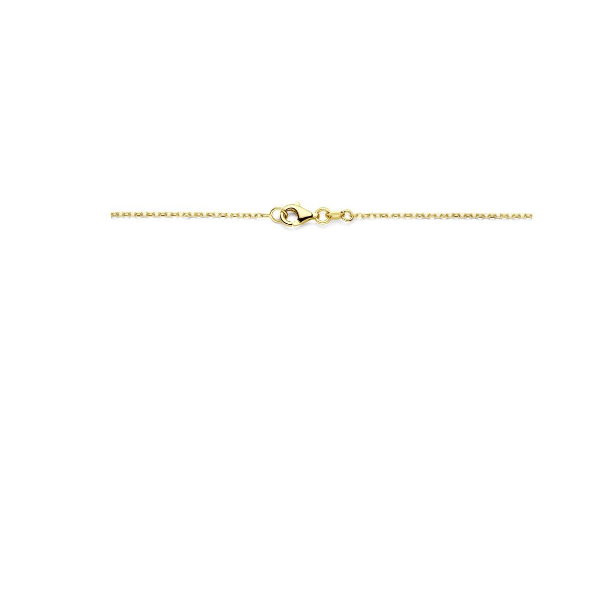 14k Gelbgold-Damenskette mit feinen Gliedern – 43 cm