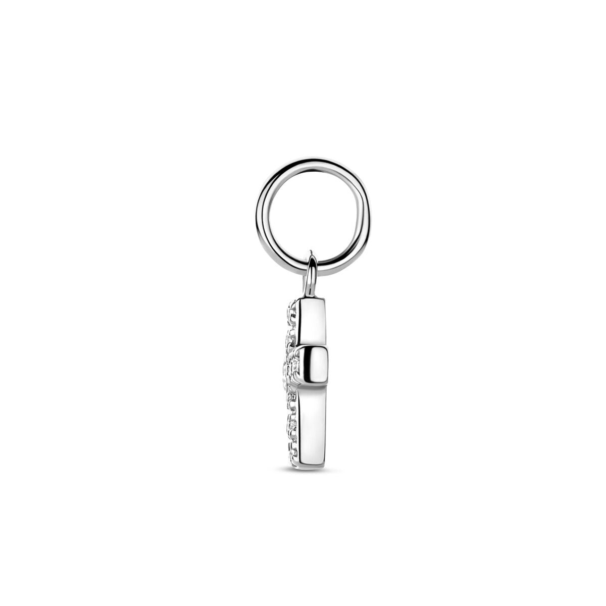 Anhänger Silber Kreuzform mit Zirkonia 15,5 mm