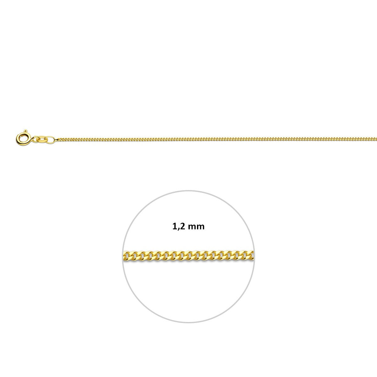 9 Karat Gold-Gourmet-Armband