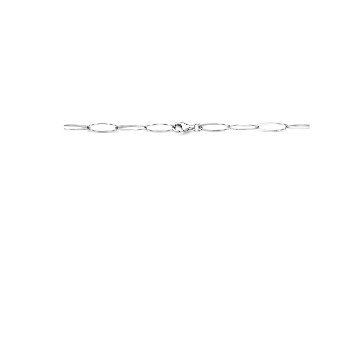 Halskette Anker 6 mm 45 cm Silber rhodiniert 6 mm 45 cm
