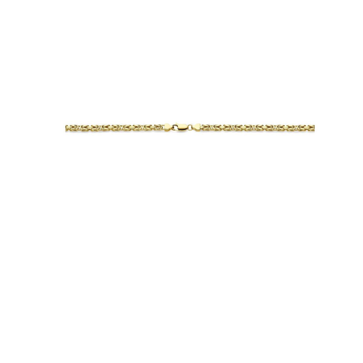 Goldene Herrenhalskette Königskette – 14 Karat Gelbgold