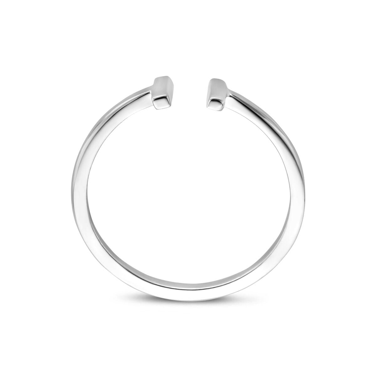 Rhodinierter Silberring 5,5 mm