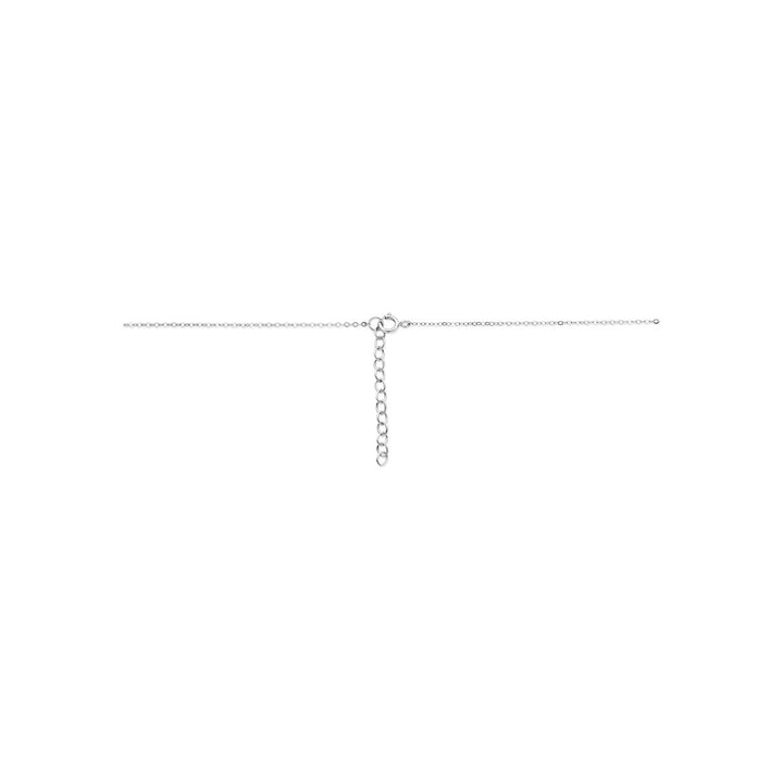 Gerhodineerd 925 Y-collier met zirkonia