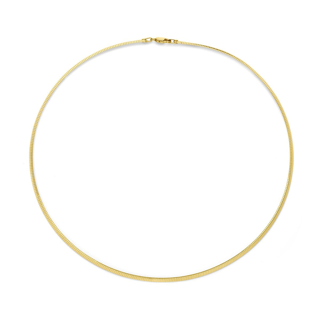 14k geelgouden omega collier – 2.5 mm 45 cm