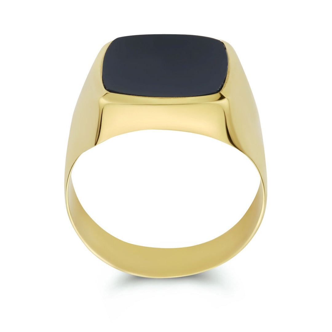 Siegelring Onyx 14K Gelbgold
