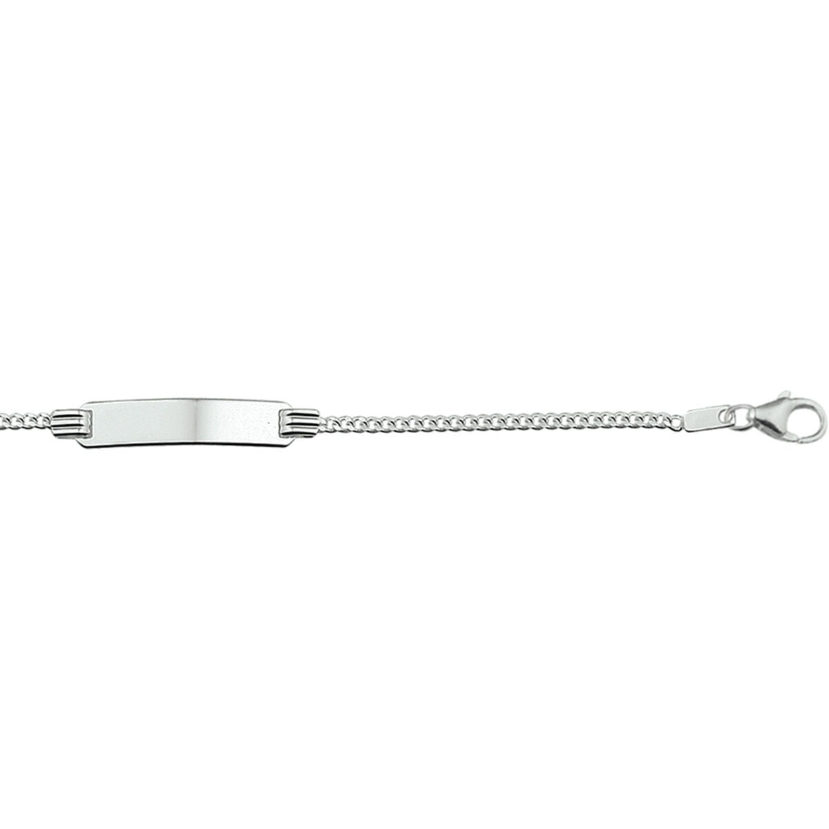 Gravurarmband Gourmet 11 - 13 cm Silber rhodiniert