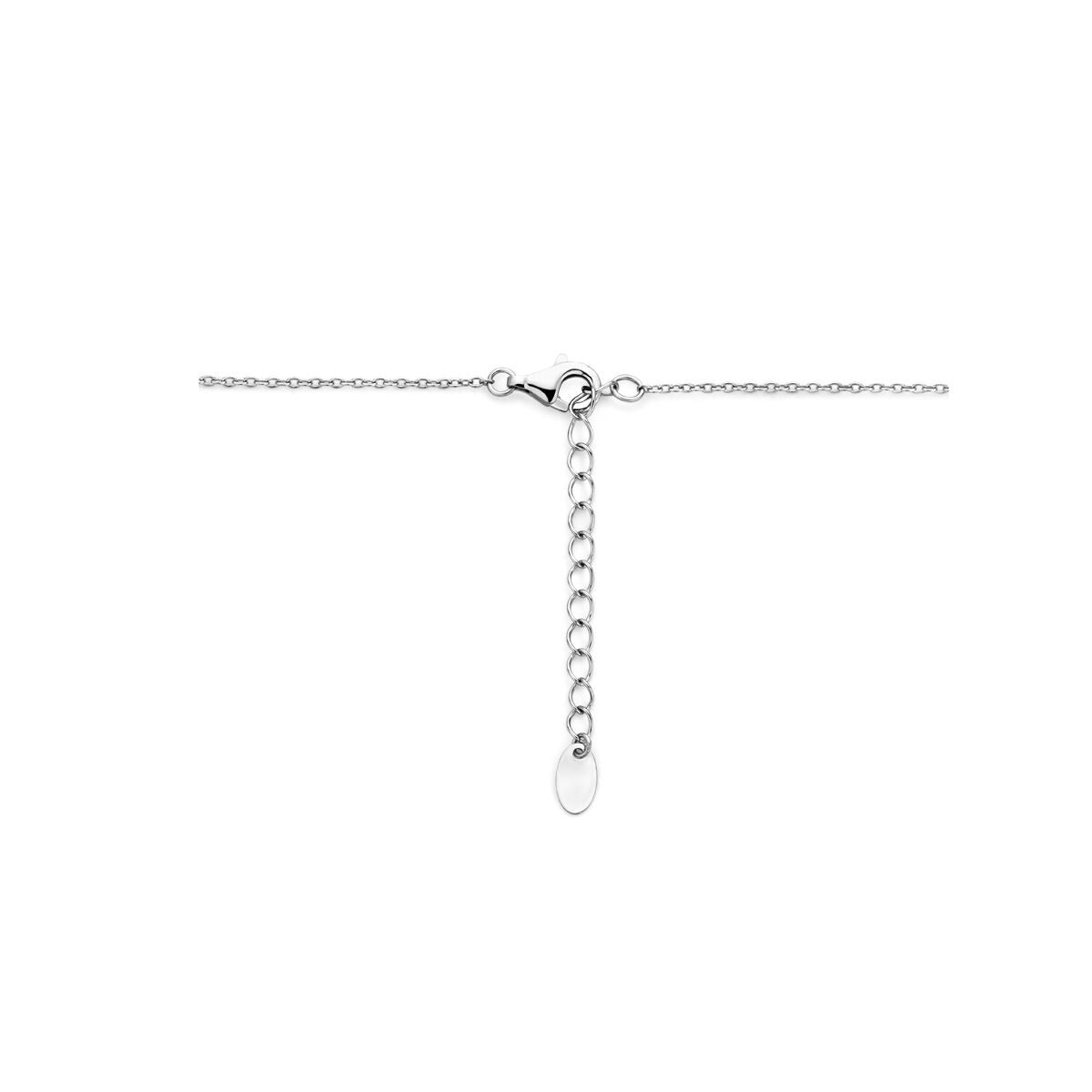 Silberkette mit Süßwasserperle – rhodiniertes 925er Silber
