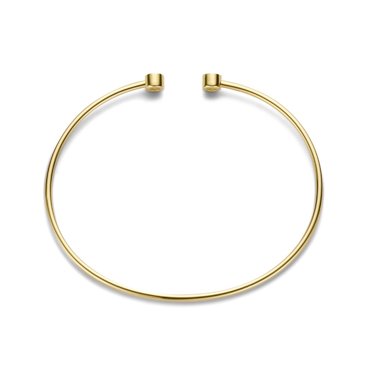 14k Gelbgold Armreif mit Diamanten