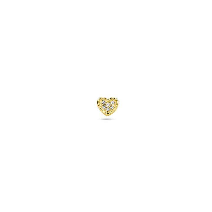 Ohrstecker Herzdiamant 0,01 ct h SI pro Stück 14K Gelbgold