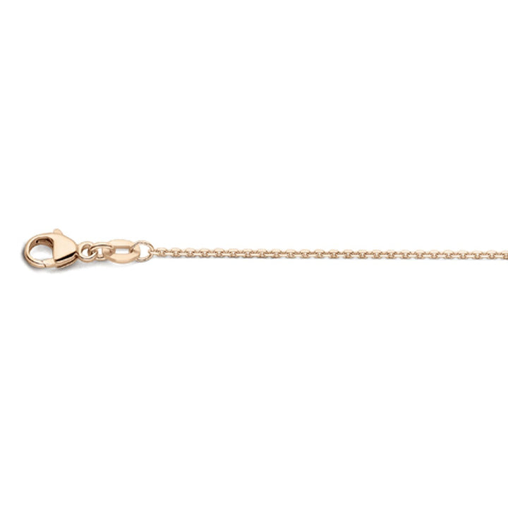 Halskette Anker diamantiert 1,1 mm 41 - 43 - 45 cm 18K Roségold