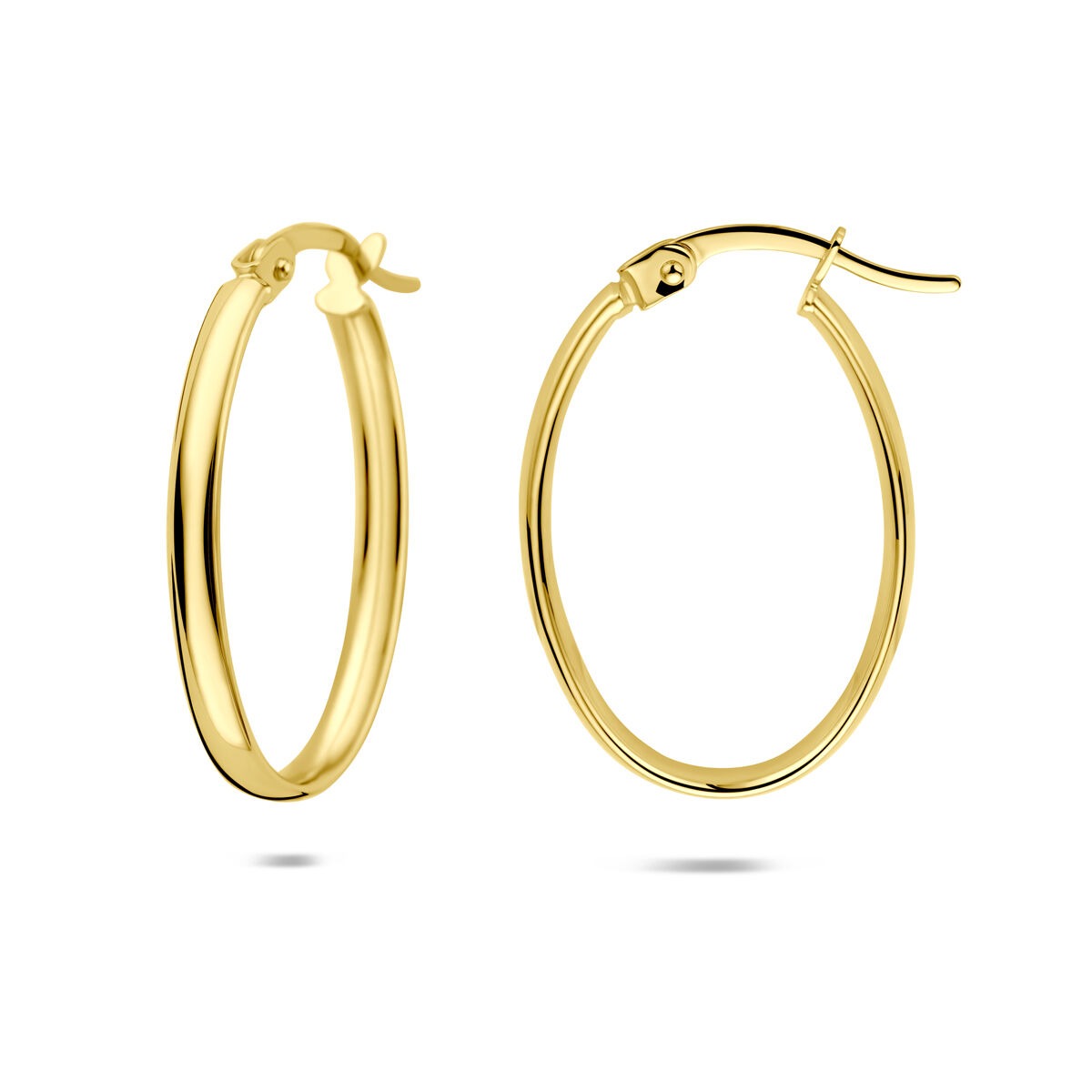 14K Gelbgoldohrringe – 24 mm