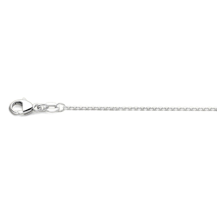 Halskette Anker diamantiert 1,1 mm 41 - 43 - 45 cm 18K Weißgold